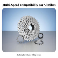 Mountain Bike Cassette Fluid Shifting Cassette-Type Freewheel Sprocket High Strength Steel Multi-Speed Cycle Cogs