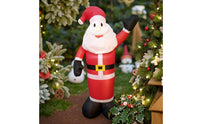 Christmas Inflatable Santa Secure Inflatable Santa Character Yard Decoration Stable Oversized for Lawn, Garden