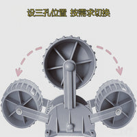 Pair of Portable Adjustable Boat Trailer Wheels for Inflatable Boats