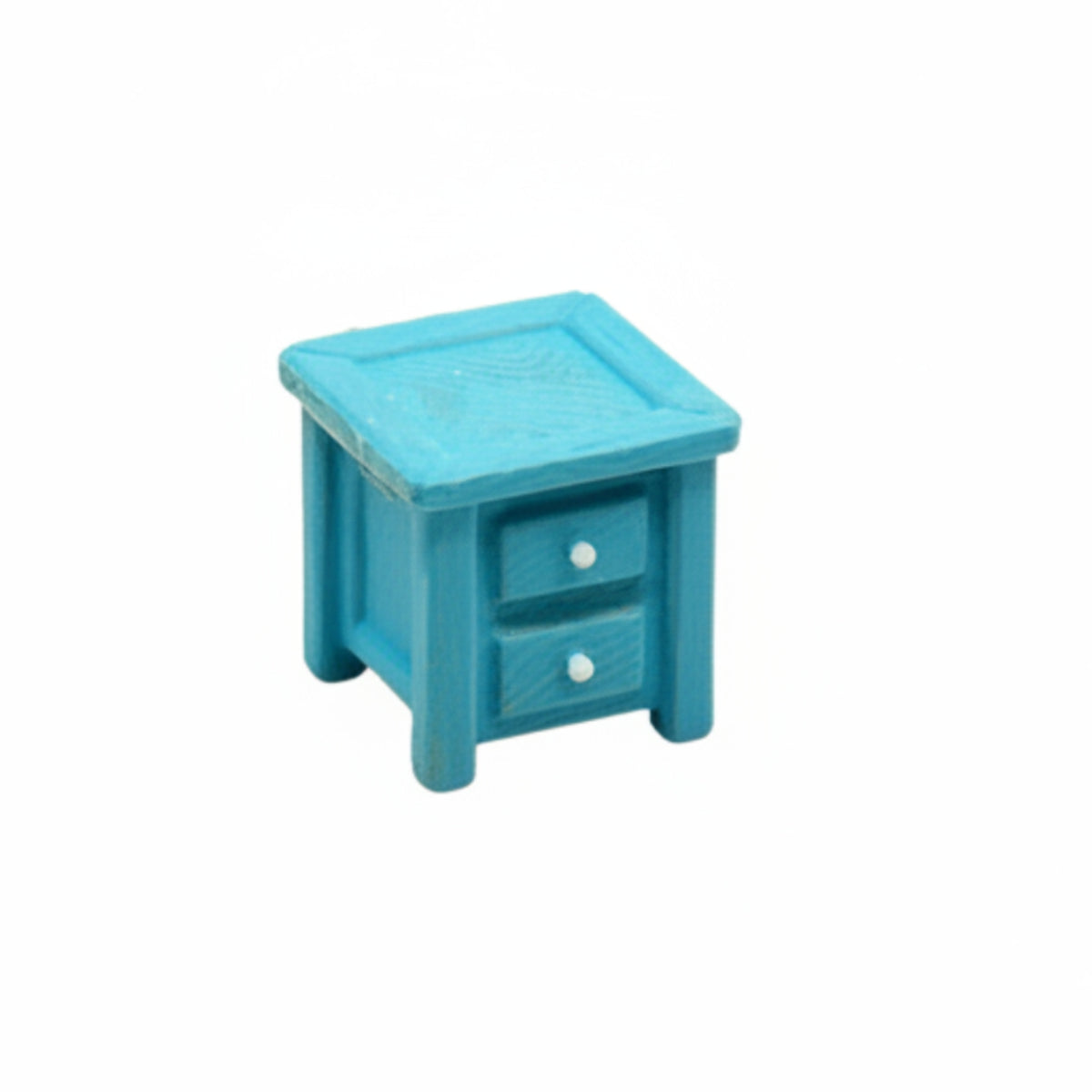 1/64 Scale Nightstand with Working Drawer Ready to Use Bedside Table with Drawer Minimalist Miniature Bedside Table Modern for Dollhouses