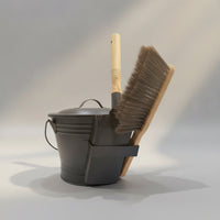 Fireplace Cleaning Carrier Compact Ash Bucket with Container for Hearth