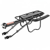 Side Protection Rails Cycle Rear Rack Includes Reflector Mountain Bike Cargo Rack Aluminum Alloy for Cyclists, Commuters, Commuting