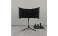 Noise Reduction Audio Capture Device Isolation Cover High-Density Foam Audio Capture Device Reflection Filter Foldable Design for Podcasters
