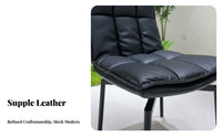 Rotatable Design Quilted Backrest Chair Minimalist Design Upholstered Seat Soft Padded Cushion Seating Furniture Long-Lasting Frame for Apartment Dwellers, Restaurant Owners, Interior Designers, Dining Room, Kitchen, Home Office