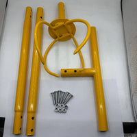 Detachable Design Garden Claw Cultivator Heavy Duty Steel Construction Garden Claw Tines Twist Tiller Rust Resistant for Seniors, Lawn, Flower Beds, Vegetable Plot