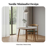 Nordic aesthetic Yrear Chair Minimalist Design textile Side Chair Ergonomic supportrest Seating Furniture Wood Grain Finish for Restaurant Owners, Interior Designers, Office Workers, Dining Room, Kitchen, perusing corner, Bedroom