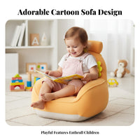 Cute Cartoon Design creatureShaped kids' Lounger Supportive restrest Floor Chair Soft and Comfortable children's Furniture Lightweight for Toddlers, Preschoolers, Girls, Playroom, Relaxing, Living Room, storytime corner