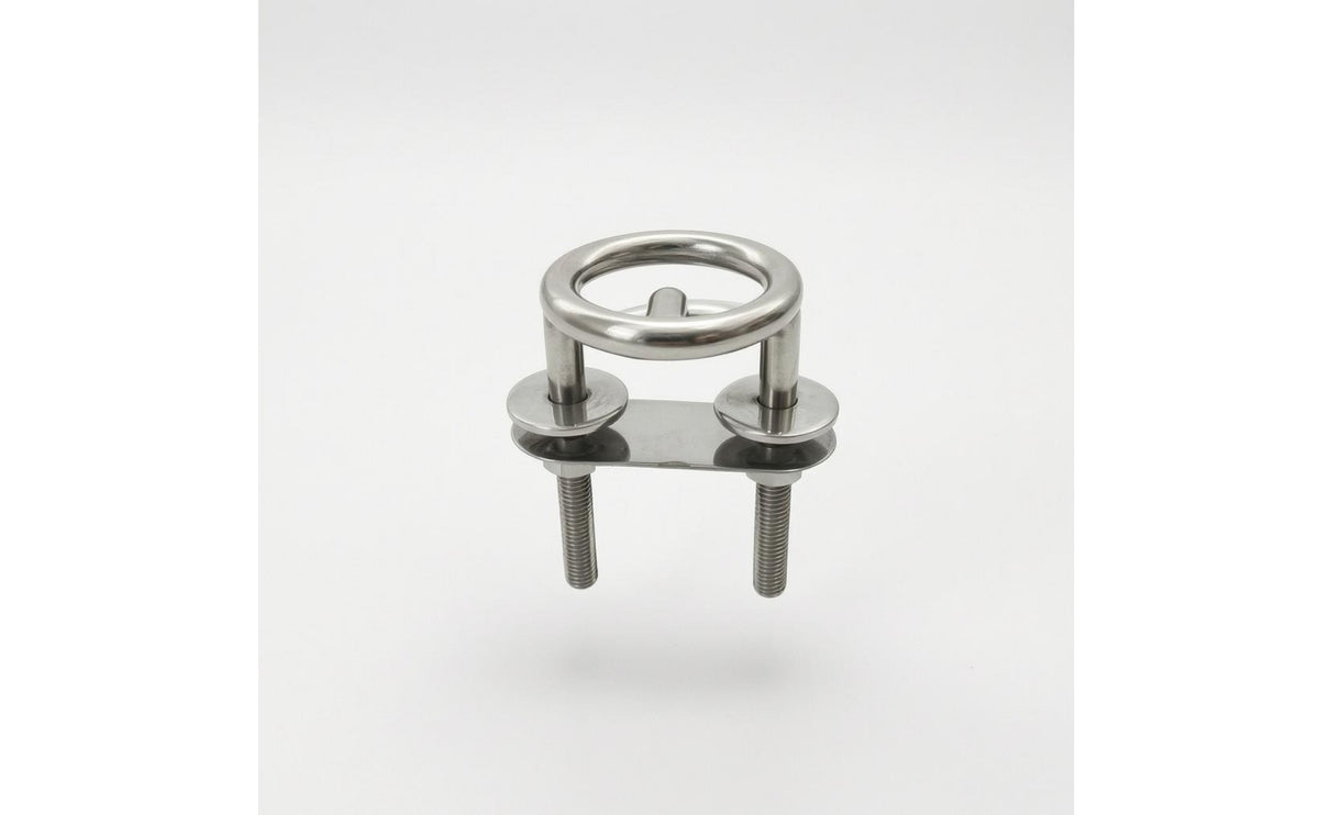 Stainless Steel Rope Pull Fitting Twotwo-Column Design Lustrous Gray Rope Pull Fitting Threaded Fasteners