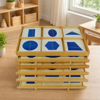 Exploratory Geometric Cabinet Sensory Geometric Cabinet Homeschool Sensorial Material for Preschool