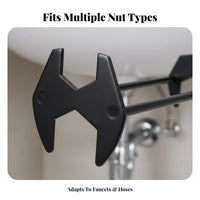 Multifunctional Plumbing Wrench Small Multifunctional Basin Wrench Under Sink Plumbing Tool Lightweight for DIY Hobbyists