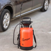 Hand Pump Sprayer 5-Liter Garden Sprayer with Shoulder Strap Portable Manual for Gardeners, Gardening, Yard Work