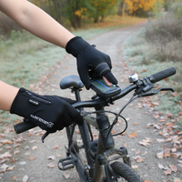 Winter Convertible Fingerless Gloves with Zipper for Fishing Cycling and Outdoor Sports