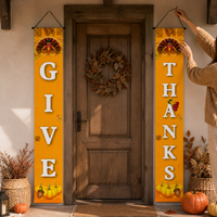 Thanksgiving Porch Banner Set - Autumn Harvest Holiday Decoration