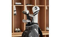 Golf Club Head Cover Embroidered Golf Club Cover with Velvet Velvet-Lined Headcover Elastic Safeguarding for Golfers