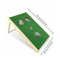 Golf Chip Practice Solid Wood Foldable Golf Practice Board Mesh Netting Sports Gear