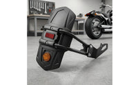 Motorcycle Mudguard with Bracket Universal Rear Mudguard with Reflectors for Riders, Motorcycles