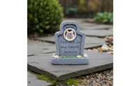 Resin Pet Tombstone Photo Frame Design Pet Remembrance Marker Outdoor Display Resin Headstone for Funeral