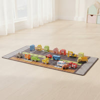 Traffic Play Mat Youngster-Friendly Kids Rug Interactive Playmat for Kids, Young Children, Playroom, Bedroom, Travel