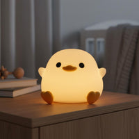 USB Rechargeable Silicone Duck Lamp Timed Shutdown Duck Night Light Eye-Friendly Silicone Lamp Dimmable for Children, Nursery