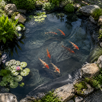 HDPE Pond Liner 1mm, Fish-Safe and Durable Pond Liner 6x8m, Waterproof Black Pond Tarpaulin for Stream and Ornamental Pond