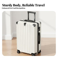 Hand Luggage Trolley Case Combination Lock Carry on Suitcase Sturdy Hardshell Luggage for Students, Men, Vacation, Weekend Getaway, Business Trip