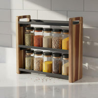 3-Tier Storage Rack Versatile Below-Sink Storage Minimalist Spice Organizer Design Rack Organizer for Kitchen