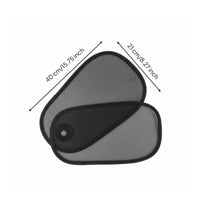Heat Insulation Foldable Side Window Sunshade Portable Adjustable Car Sunshade See-Through Mesh for Children, Babies, Summer Driving
