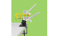6-Slot Paint Tool Airbrush Holder Rotatable Desk Clamp Paint Tool Rack 360° Rotation for Hobby Painters, Artists, Desktop