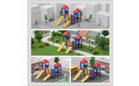 Miniature Playground Slide Miniature Colorful Playground Model with Slides Realistic Toy for Hobbyists, Sand Table