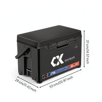 Fishing Box with Inner Tool Layer Rugged Tackle Storage Box for Anglers
