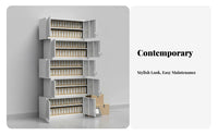 Large Capacity Stackable Storage Cabinet Heavy Duty Steel Document Cabinet Rust Resistant for Accountants, Administrators, Home Users, Archive Room, Workshop, Garage