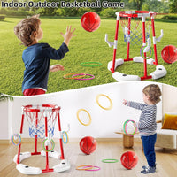 Water Basketball Pool Toy Set with Backboard and Balls
