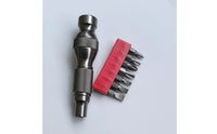 Screwdriver Handle with Bit Holder Compact Screwdriver Handle Solvent Resistant Manual Driver with Bits for Hobbyists