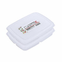 4 Pieces Divided complimentaryzer Tray Airtight closure Compartmentalized Food container complimentary