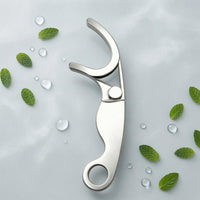 Reusable Stainless Steel Floss Pick Curved U-Shaped Floss Pick Compact