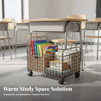 Slim Wheeled Shelving single-unit Large Capacity Slim Rolling Organizer Easy to Install