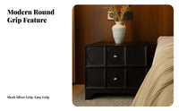Retro Design Single-Drawer End Table Minimalist and design Nightstand Sturdy Construction Bedroom Furniture Space-Saving for Adults, property owners, Students, Apartment, Home, Living Room, Office
