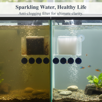 Aquarium Pump Filter Guard with Suction Cups, Acrylic Fish Tank Pump Protector, Anti-Clog Isolation Cover