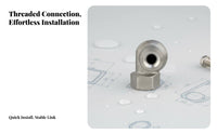 Cyclonic Spray Nozzle 316 Stainless Steel Nozzle High Stream Spray Head for Desulfurization, Dust Removal, Cooling