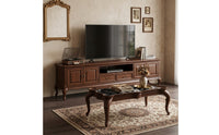 Coffee Table with Marble-Look Traditional-Aesthetic Top-Style Low Coffee Table Curved-Leg Furniture for Living Room, Sitting Area, Reading Corner