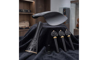 Violin Accessory Kit Complete Violin Tailpiece Tuning Pegs Chin Rest Fitting Set Easy to Install for Instrument Maintenance