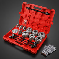 Bushing Tool Kit with Carrying Case Universal Pull and Press Sleeve Kit Bushing Removal Tool for Mechanics, Garage