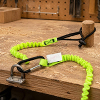 Elastic Tool Lanyard Coiled-Style Safety Gear Stitching for High-Altitude Work