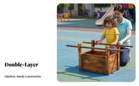 Child-Safe Design Plastic Toy Wheelbarrow Long-Lasting Kids Wheelbarrow Comfortable Grip Children's Push Cart Ergonomic Handles for Preschoolers, Toddlers, Outdoor, Playground, Backyard