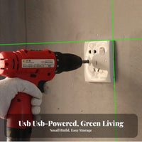 Single-Button Operation Cross Line Level Lightweight Mini Cross Line Multipurpose for Homeowners, Home Improvement, Picture Hanging