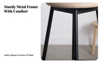 Utilitarian design Backless Round Metal Stool High-Legged Bar Chair Minimalist Design Seating Furniture Retro Look for Adults, Homeowners, Business Owners, Cafe, Kitchen, Dining Room, Office