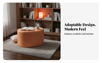 Multi-Functional Bean-Shaped Pouf Soft and Comfortable Low Stool High-Rebound Cushion Footstool Gift Idea for Families, Homeowners, Living Room, Entryway, Bedroom, Playroom