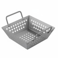 Stainless Steel Frying Basket Thickened Material Square French Fry Holder Rustproof Square Serving Basket for Chefs