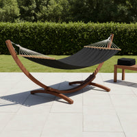 Hammock Chair with Stand Freestanding Hanging Chair with Stand Wooden Hanging Lounger with Frame for Adults, Balcony, Garden, Backyard