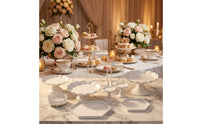 Cake Stand Set Sturdy Dessert Display Stands Tiered Serving Tray for Birthday Parties